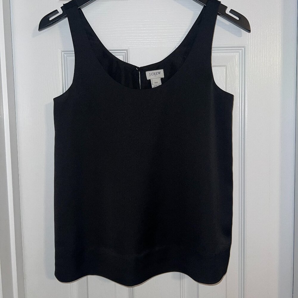 J. Crew Factory Satin Crepe Scoopneck Tank